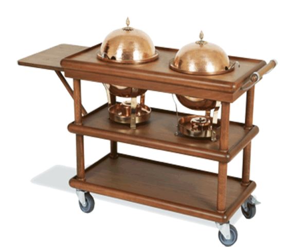 EM-113 Chafingdish Service Trolley Single Copper