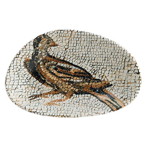Mezopotamya Kuş Vago Oval Kayık Tabak 15 cm