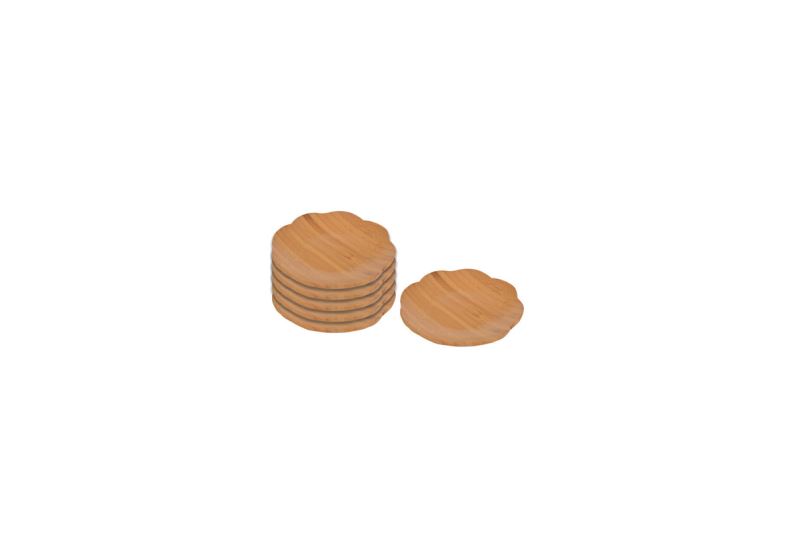 Pappi-6 Pcs Flower Shaped Saucer