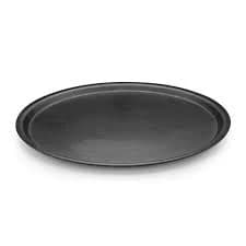 KRAFT YUVARLAK TEPSİ 43 CM KAYMAZ KARBON SİYAH MAT 