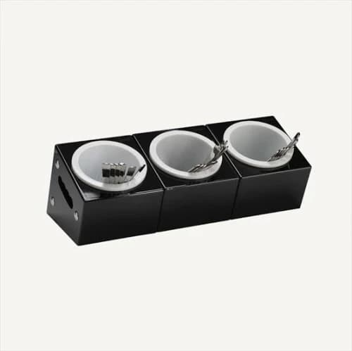 3 PC GÖZLÜ, AKRİLİK STANDLI ÇATAL KAŞIK STANDI 48*18*h 18 cm