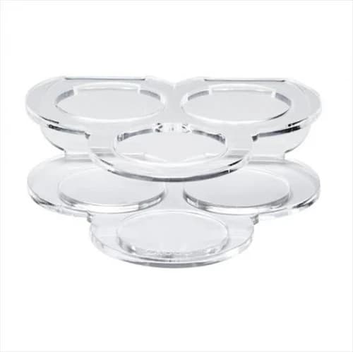 AKRİLİK 3'LÜ SOSLUK STANDI /PAPATYA MODEL MAYONEZ-KETÇAP-HARDAL