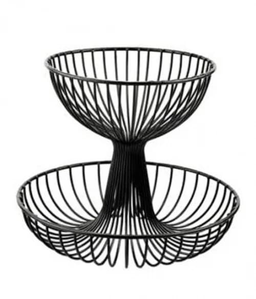 İKİ KATLI MEYVE SEPETİ 30*25CM