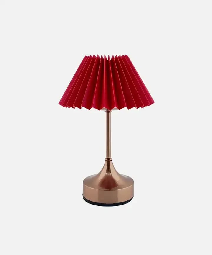ALDERAMİN PREMİUM ŞARJLI MASA LAMBASI KIRMIZI