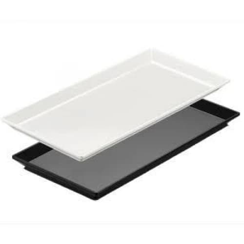 A.BÜFE PASTAHANE SUNUM TEPSİ 35x17x2cm  SİYAH-BEYAZ