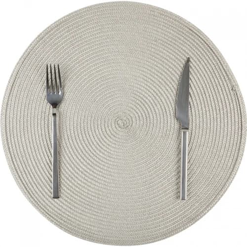 AMERİKAN SERVİS YUVARLAK PVC BEJ (38 cm)