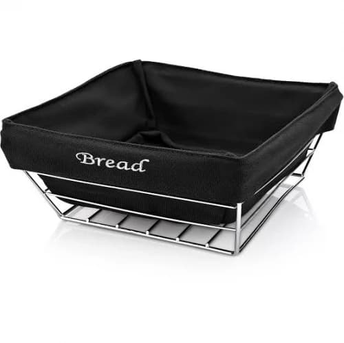 KARE BEZLİ EKMEKLİK SEPETİ 22x22x9