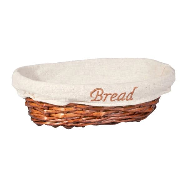 HASIR BEZLİ EKMEK SEPETİ OVAL 24x17x7cm