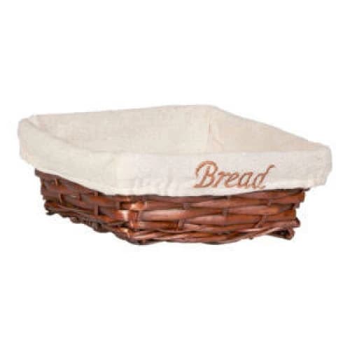 HASIR BEZLİ EKMEK SEPETİ KARE 19x19x7cm