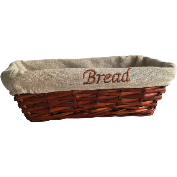 BEZLİ EKMEK SEPETİ D.GEN 25x12x8cm HASIR