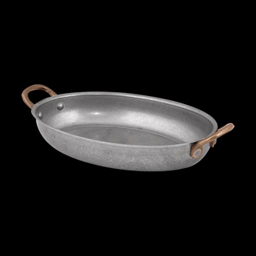 Antique Çift Kulplu Oval Sunum 16.5 x 12.5 cm