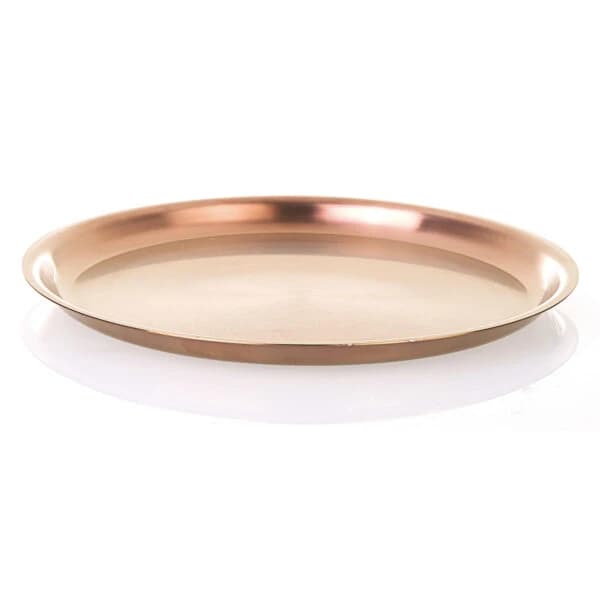SERVİS SUNUM TEPSİ "ÇELİK"  BAKIR (21 cm)