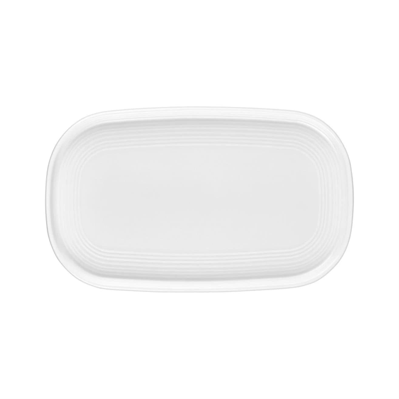 WHITE HELIX 30 CM OVAL TABAK 30cm x 16cm