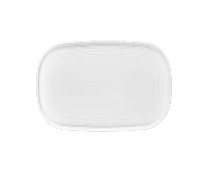 WHITE HELIX 34 CM OVAL TABAK 34cm x 23cm