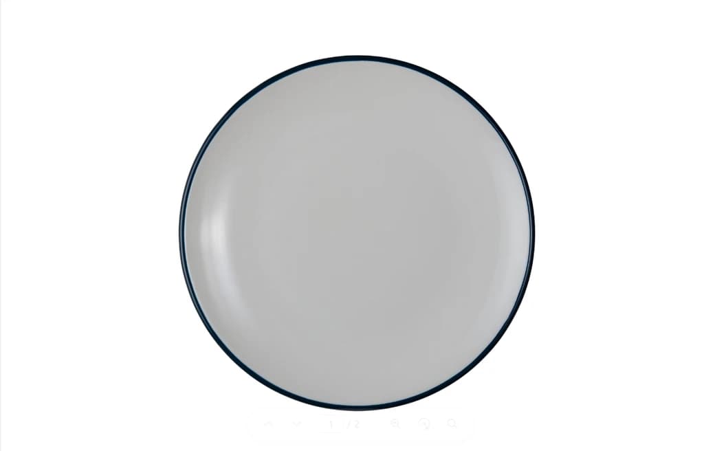 Modest Navy Lona Çukur Tabak 10 cm 60 cc