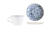 Venecia Navy Lona Espresso Tabağı 12 cm