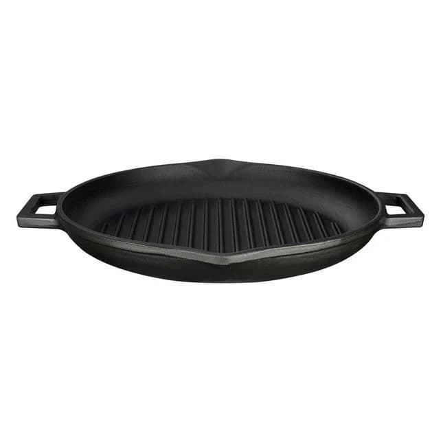 YUVARLAK GRİLL TAVA ÇAP 26 METAL KULPLU