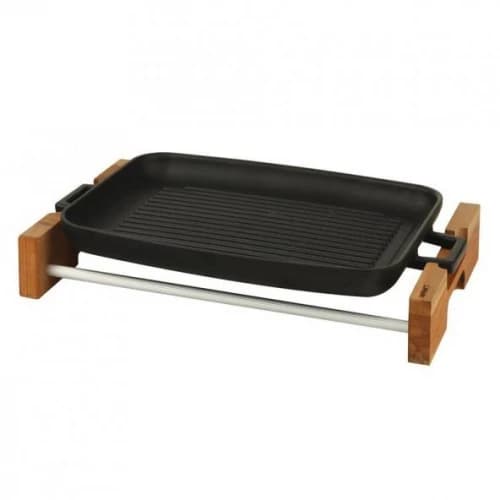 GRİLL PLATE 31*42 AHŞAP ALTLI - LV AS 144