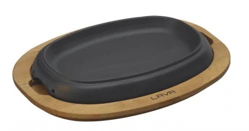 HOT PLATE 12,5X19 CM OVAL AHŞAP ALTLI - LV AS 122