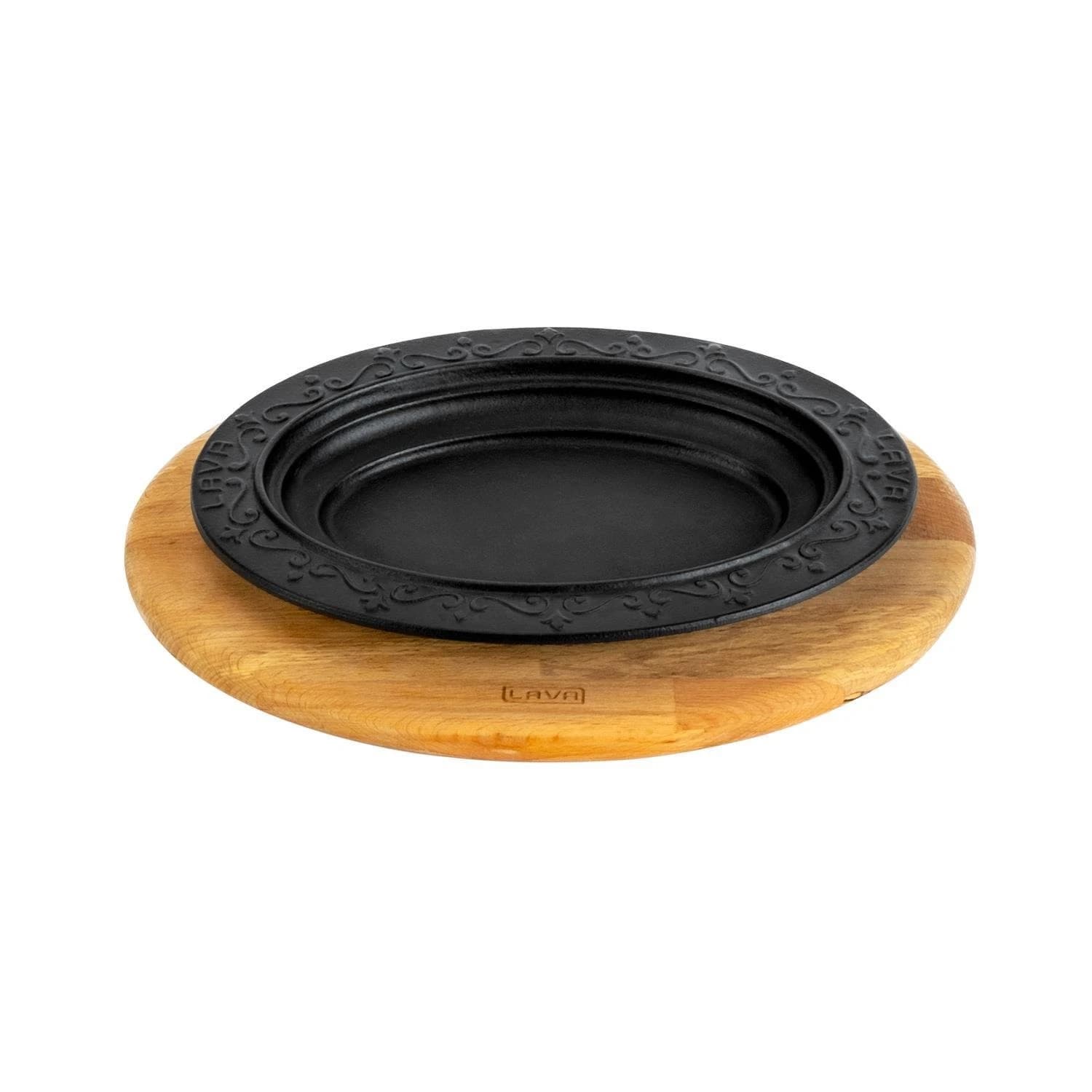 OVAL DÖNER, KEBAP TABAĞI, W=28 D=20 CM. VE AHŞAP SERVIS ALTLIKLI - LV AS 191