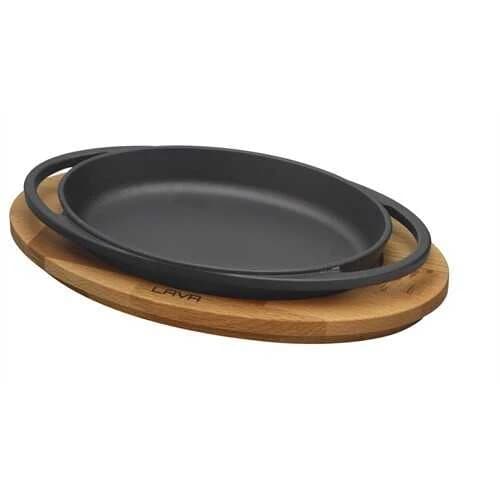 MİNİ OVAL 15X10 TAVA AHŞAP ALTLI - LV AS 104
