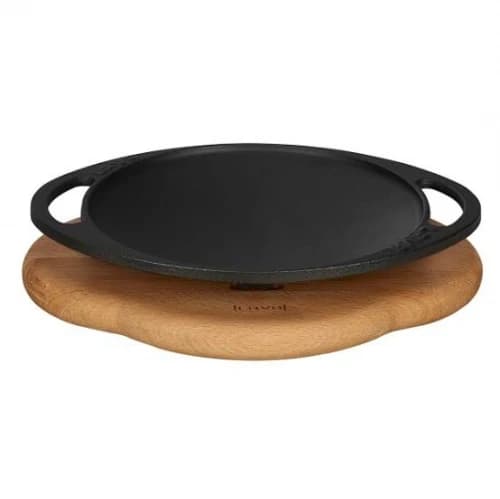 SAC KAVURMA TAVASI ÇAP 28 CM AHŞAP ALTLI - LV AS 139