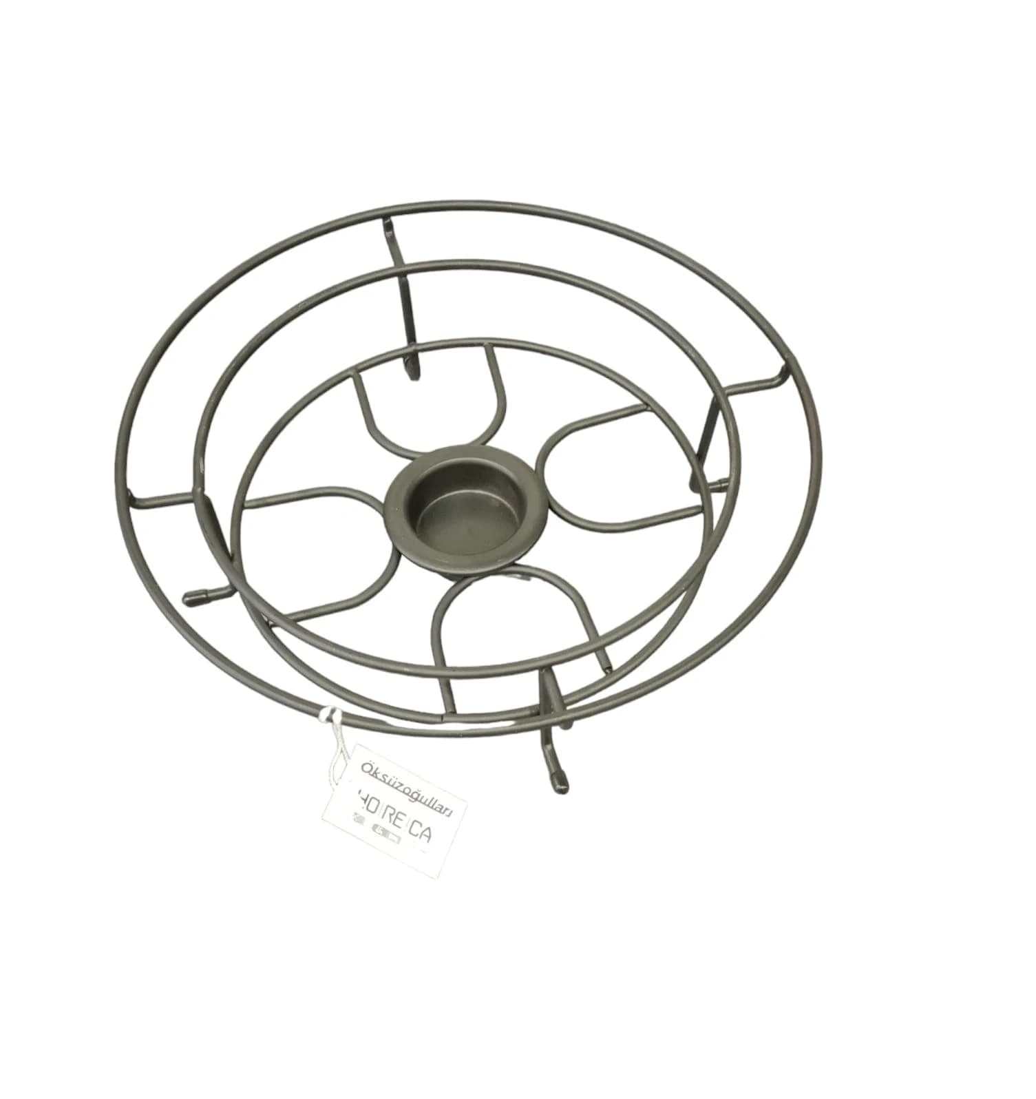 TEL ALTLIK YUVARLAK QAP:245MM YÜKSEKLÍK 58MM SÍYAH