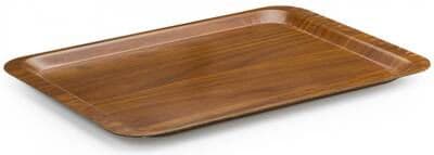 KRAFT TEPSİ 43*61 CM KAYMAZ CEVİZ MAT