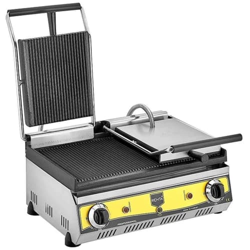 Çift Kapak Oluklu Elektrikli Tost Makinası 20 Dilim