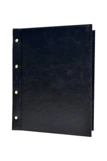 VİDALI MENÜ 3 PVC YAPRAK 25,5*31,5 SİYAH RUSTİK